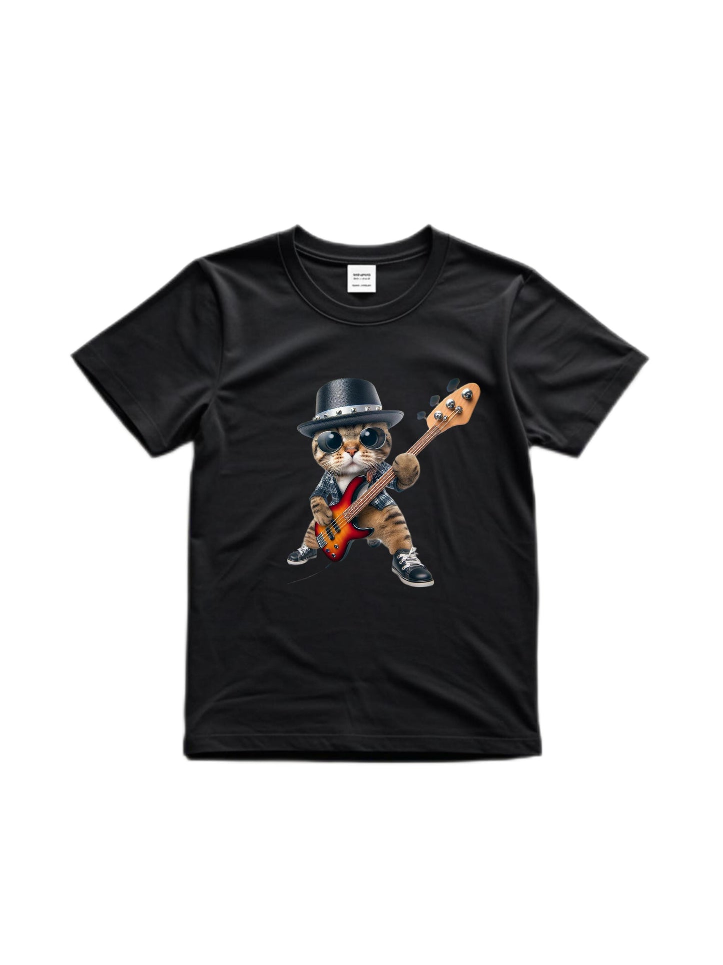 Rocking Cat Graphic 01 - Mens & Womens Short Sleeve T-Shirt T Shirt for Men, gift for men