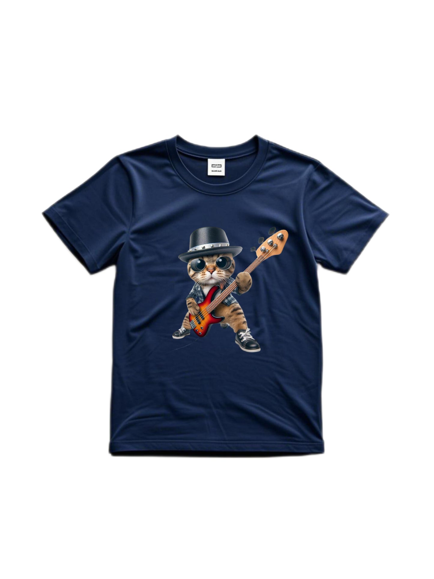 Rocking Cat Graphic 01 - Mens & Womens Short Sleeve T-Shirt T Shirt for Men, gift for men