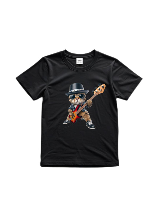 Rocking Cat Graphic 01 - Mens & Womens Short Sleeve T-Shirt T Shirt for Men, gift for men